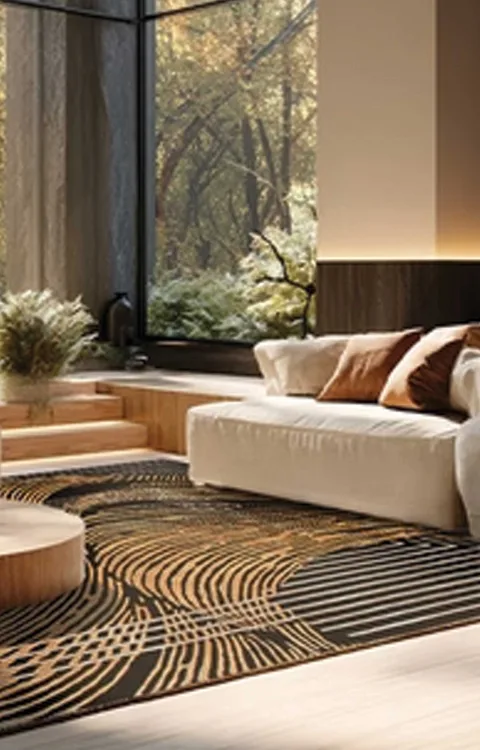 tepisi carpet decor handmade Golden wind 024
