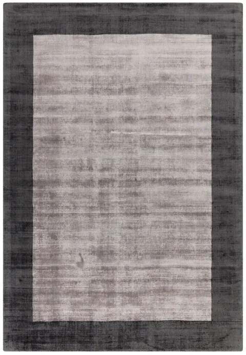 viskozni tepisi Blade Border Charcoal Silver